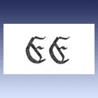 monogram EE (gotic) monogram EE (gotic)