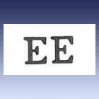 monogram EE s pořadovým číslem modelu monogram EE s pořadovým číslem modelu