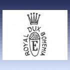 razítko ROYAL DUX BOHEMIA s korunkou, žaludem a písmenem E razítko ROYAL DUX BOHEMIA s korunkou, žaludem a písmenem E