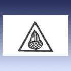 žalud v trojúhelníku, razítko nebo vtlačeno do hmoty žalud v trojúhelníku, razítko nebo vtlačeno do hmoty