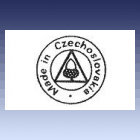 razítko - žalud v trojúhelníku v mezikruží s textem Made in Czechoslovakia razítko - žalud v trojúhelníku v mezikruží s textem Made in Czechoslovakia